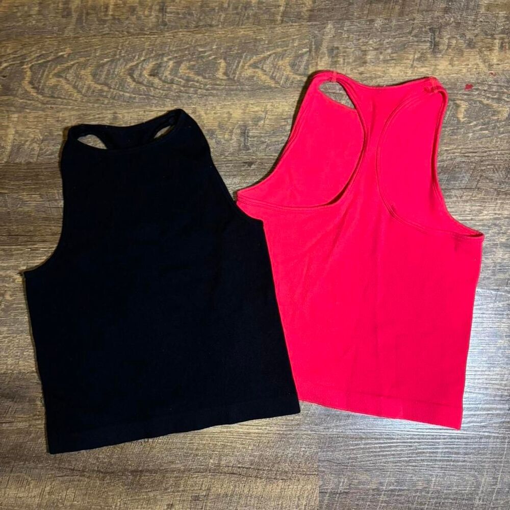 Free-people Women's Black and Red Tank Bundle
